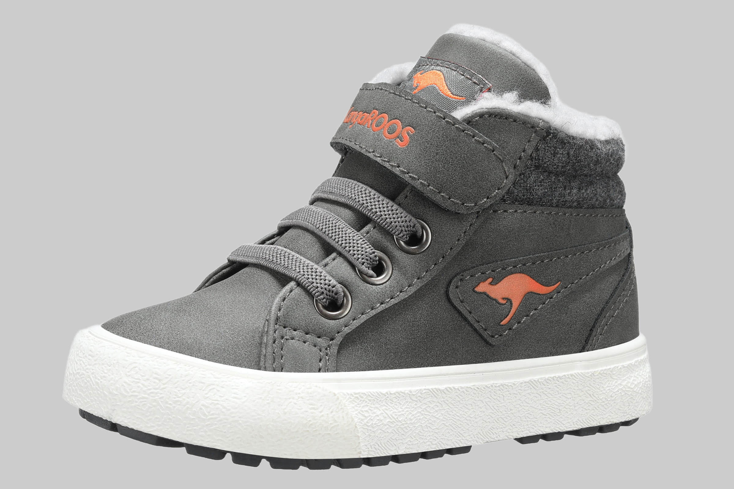 KangaROOS KangaROOS Kavu III Kids' Fleece-Lined Sneaker steel grey Mädchenmode