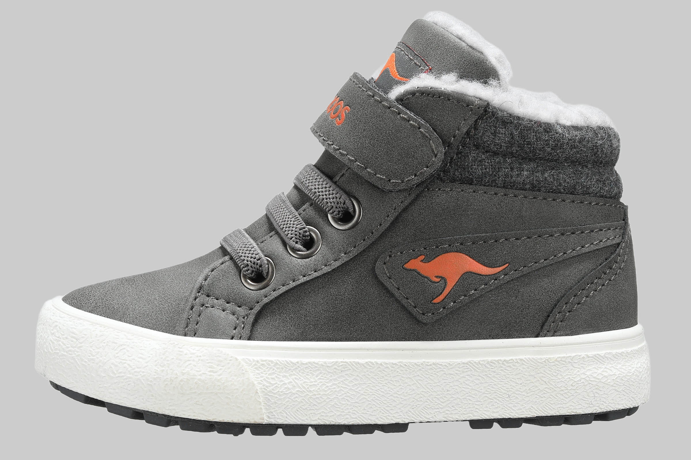 KangaROOS KangaROOS Kavu III Kids' Fleece-Lined Sneaker steel grey Mädchenmode