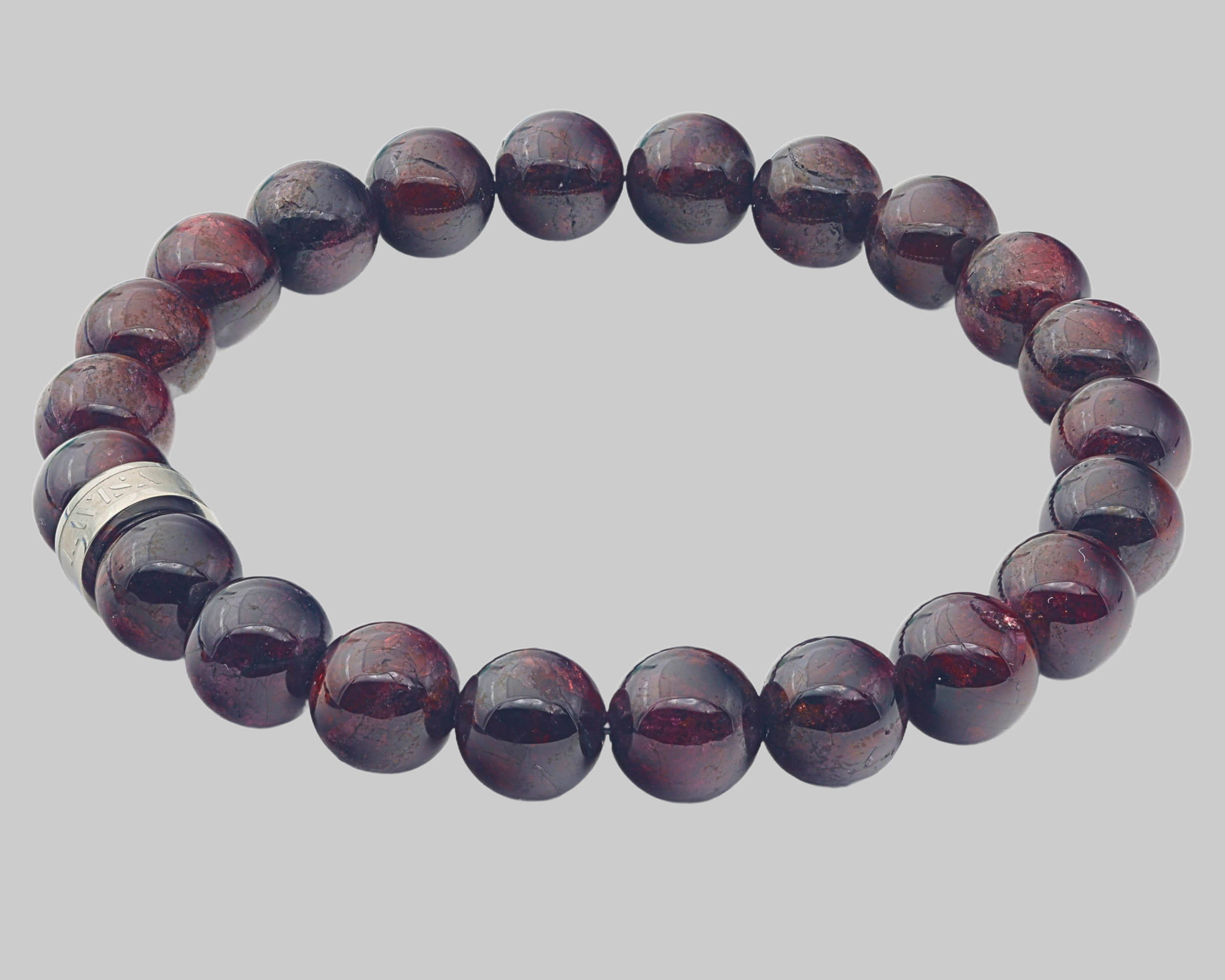 LAVISA Gemstone Bracelet | Natural Stone Beads | Healing Crystals | Uni Granat myToys LAVISA