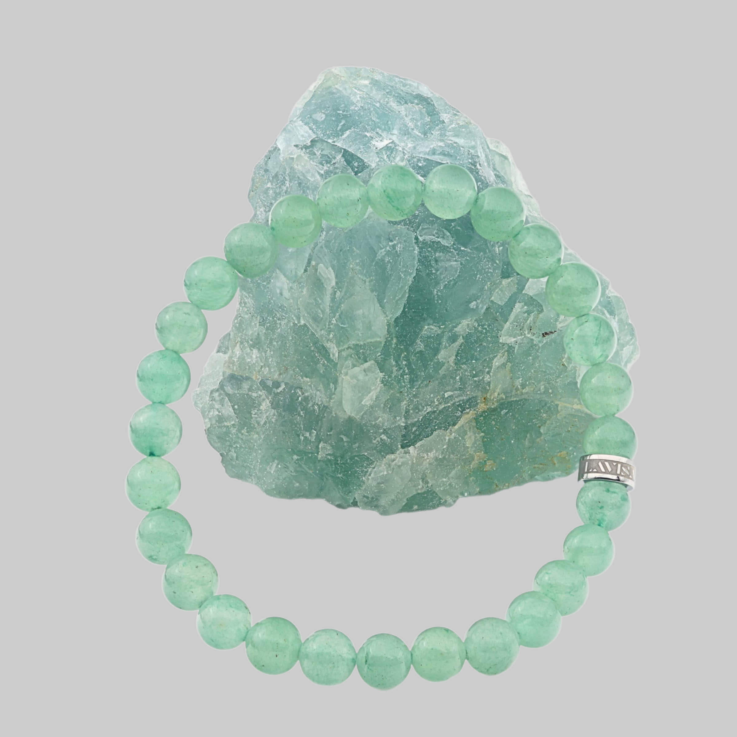LAVISA Gemstone Bracelet | Natural Stone Beads | Healing Crystals | Uni Grüner Ave myToys LAVISA