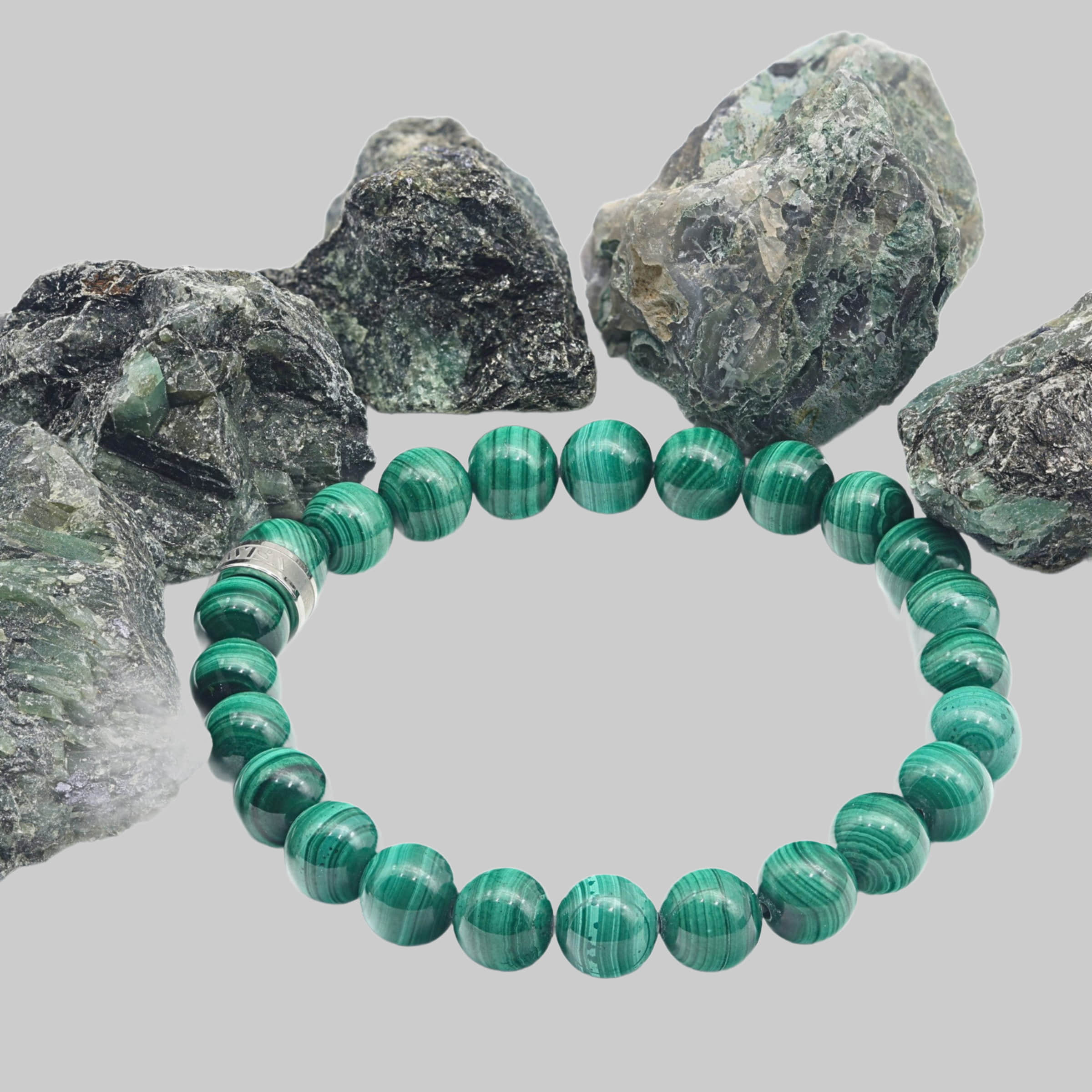 LAVISA Gemstone Bracelet | Natural Stone Beads | Healing Crystals | Uni Malachit LAVISA myToys