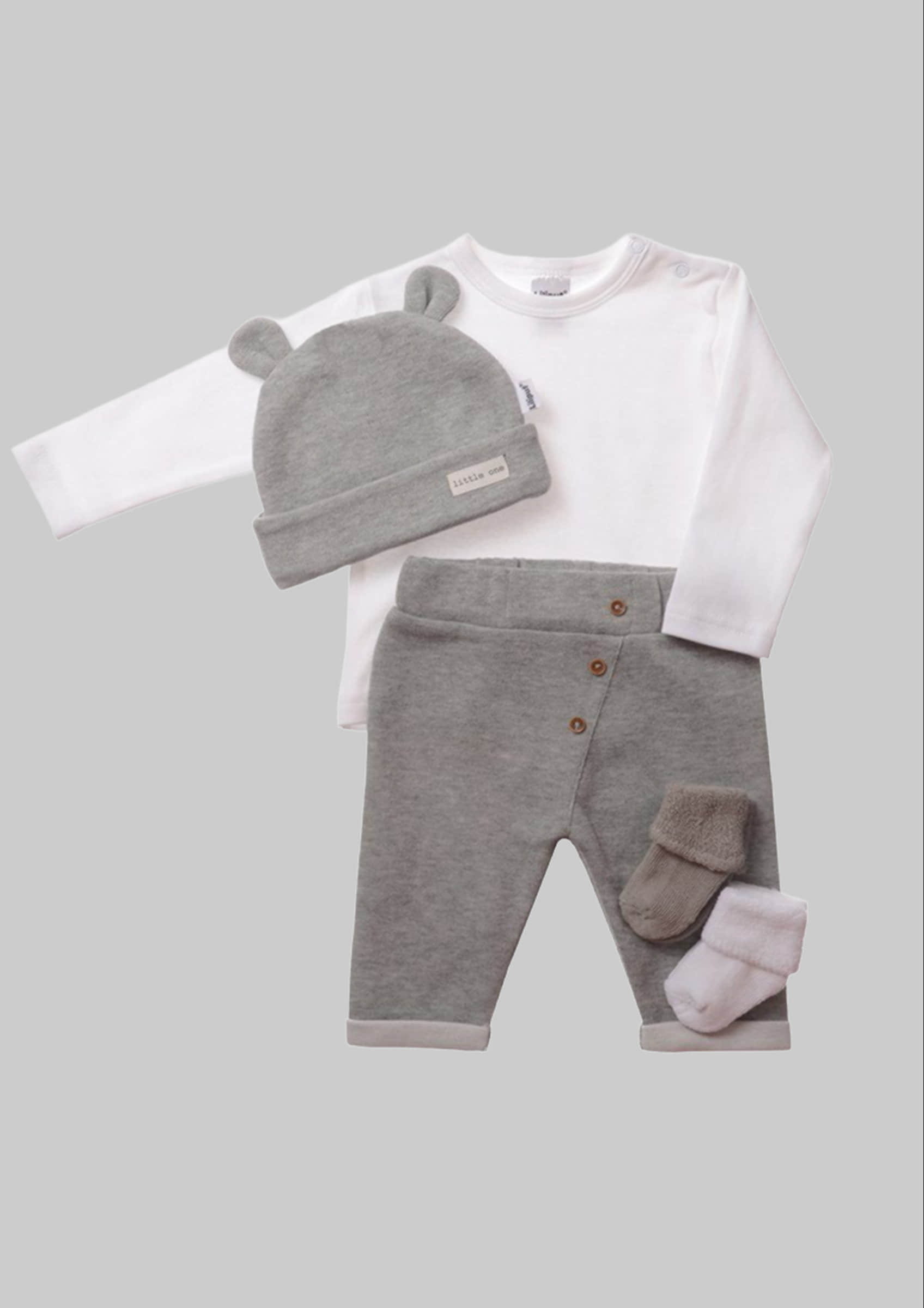 Liliput Starter Set - 5-Piece Newborn Baby Essentials | Baur grau Babymode Liliput