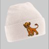 Mädchenmode Blondie \u0026 Brownie Lion King Simba Youth Beanie - Disney Knit Hat for Kids Beige