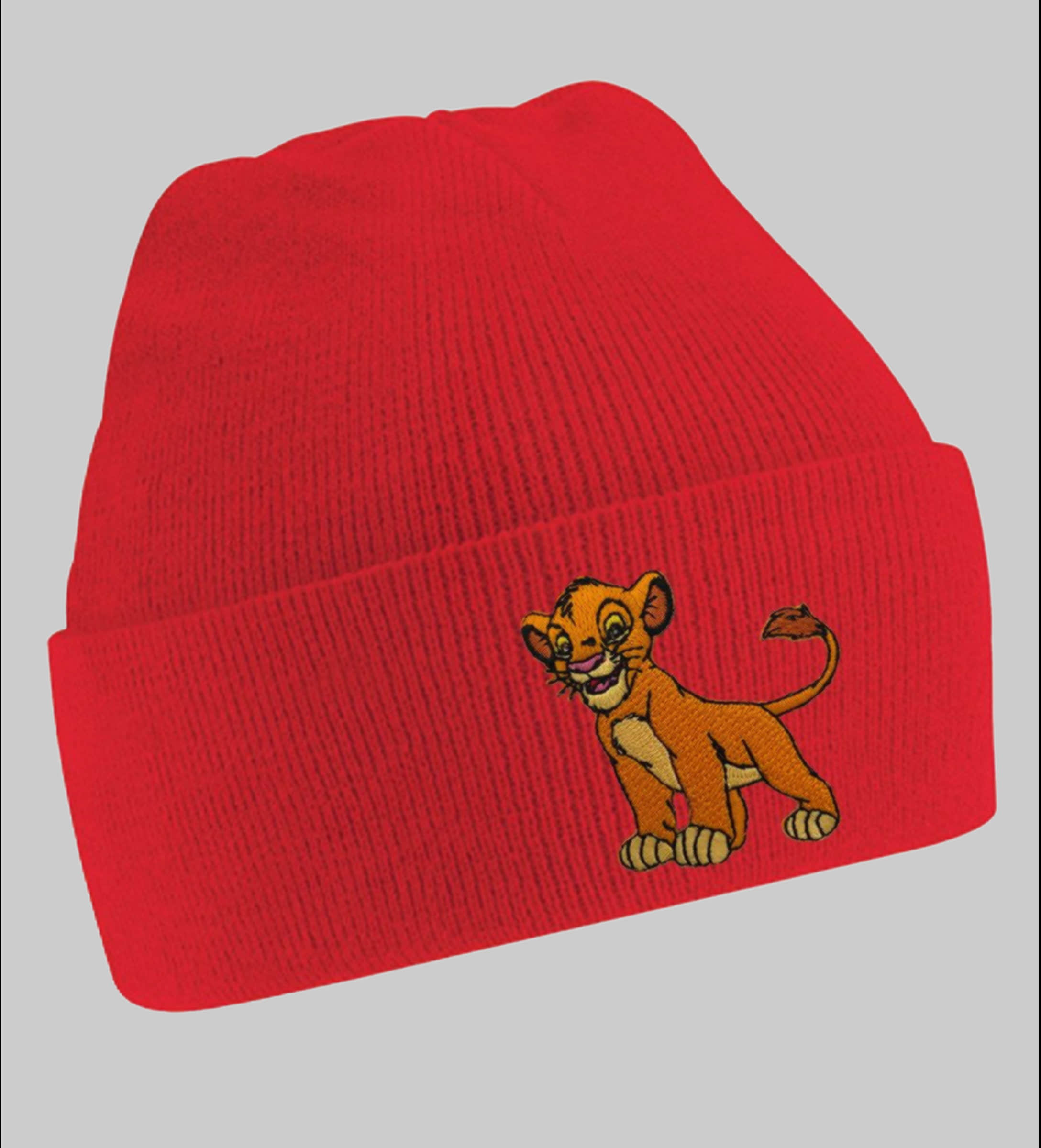 Lion King Simba Youth Beanie - Disney Knit Hat for Kids Rot Mädchenmode Blondie \u0026 Brownie
