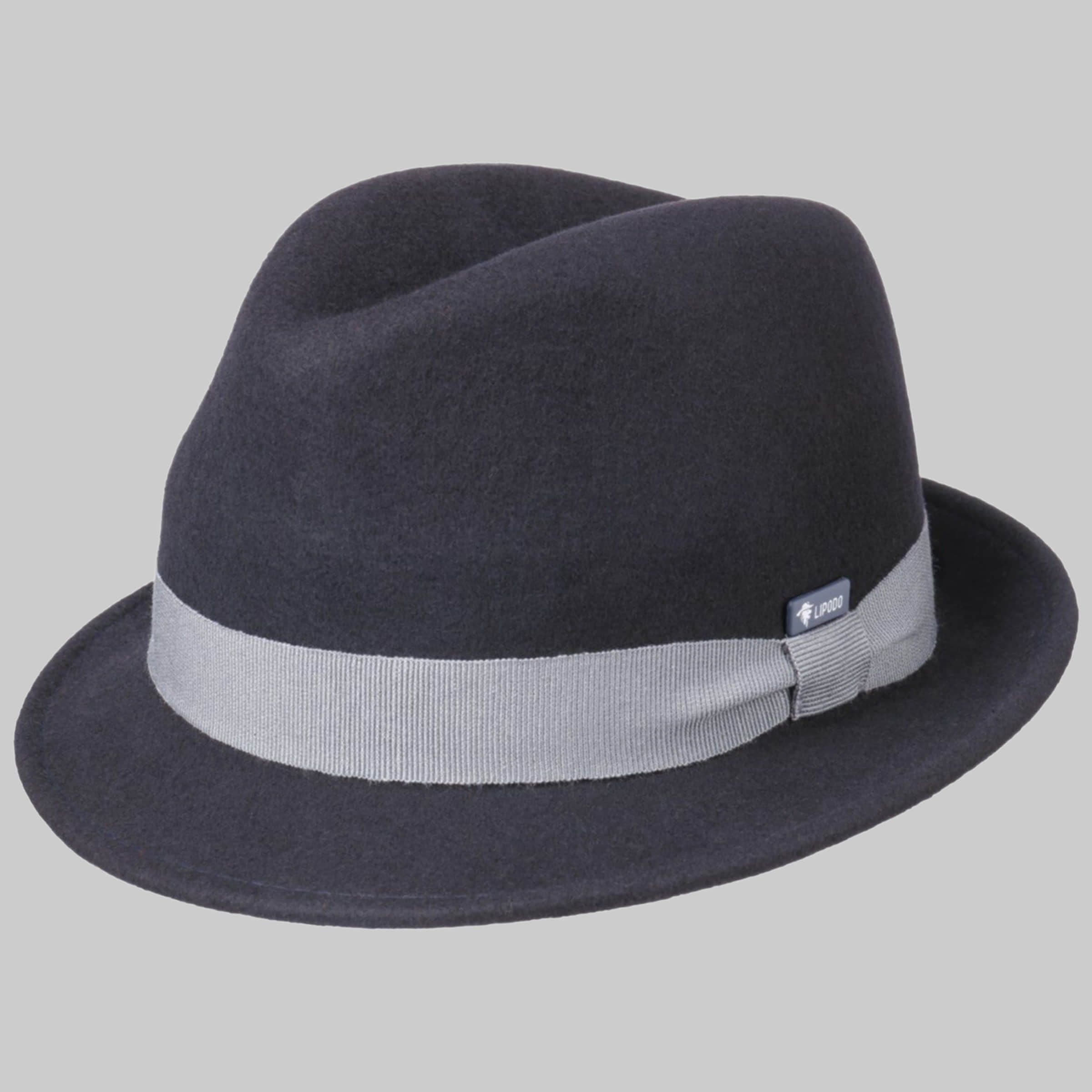 Lipodo Lipodo Children's Wool Felt Trilby Hat - Italian Style & Quality blau Mädchenmode