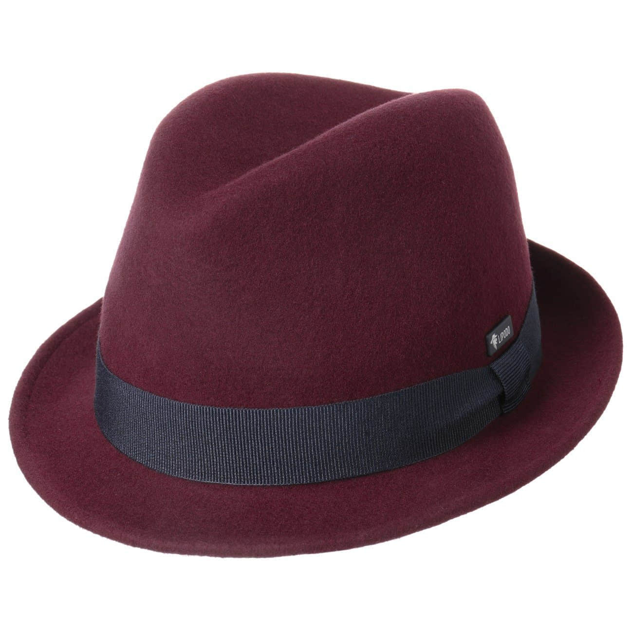 Lipodo Children's Wool Felt Trilby Hat - Italian Style & Quality bordeaux Mädchenmode Lipodo