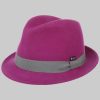 Lipodo Children's Wool Felt Trilby Hat - Italian Style & Quality fuchsia Mädchenmode Lipodo