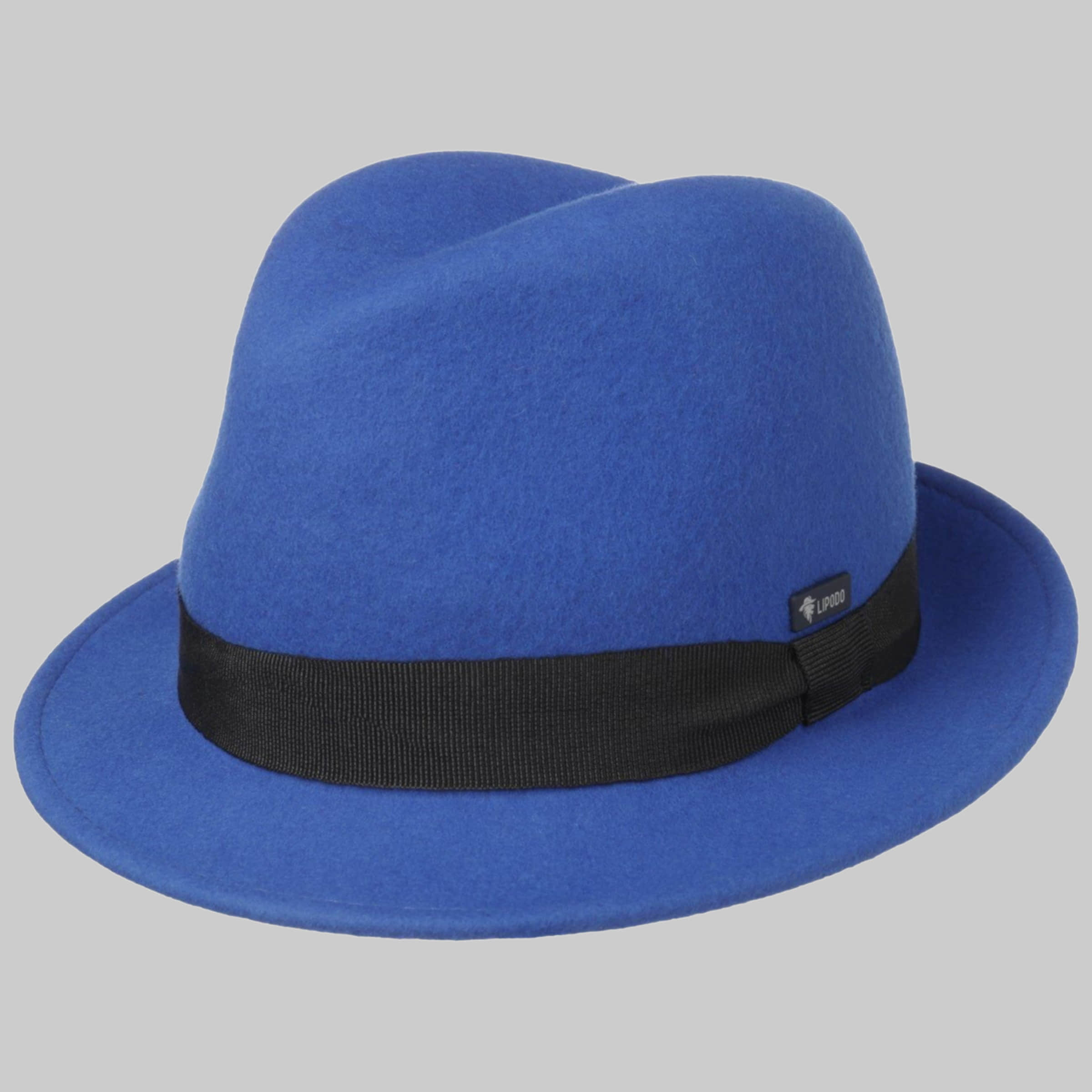 Lipodo Lipodo Children's Wool Felt Trilby Hat - Italian Style & Quality royalblau Mädchenmode