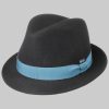 Lipodo Children's Wool Felt Trilby Hat - Italian Style & Quality schwarz Lipodo Mädchenmode