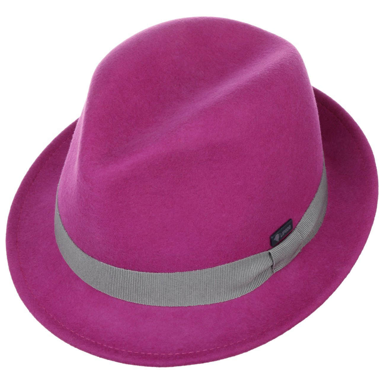 Lipodo Children's Wool Felt Trilby Hat - Italian Style & Quality fuchsia Mädchenmode Lipodo