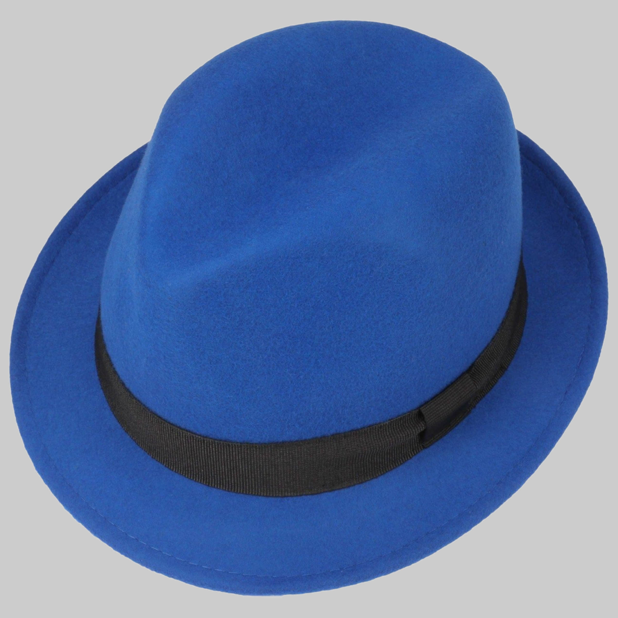 Lipodo Lipodo Children's Wool Felt Trilby Hat - Italian Style & Quality royalblau Mädchenmode