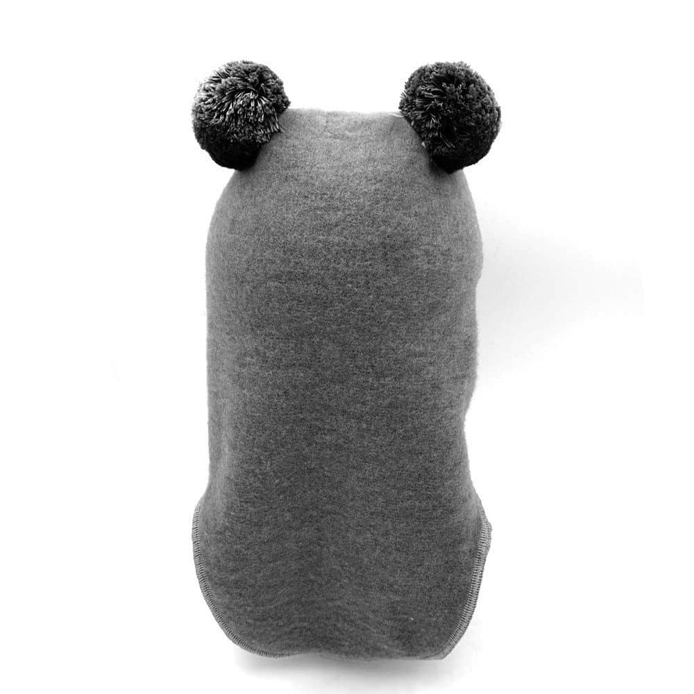 MAXIMO Mädchenmode MAXIMO GOTS Mini Slip-On Hat - Wool Fleece, Organic Jersey, Made in Germany mittelgrau