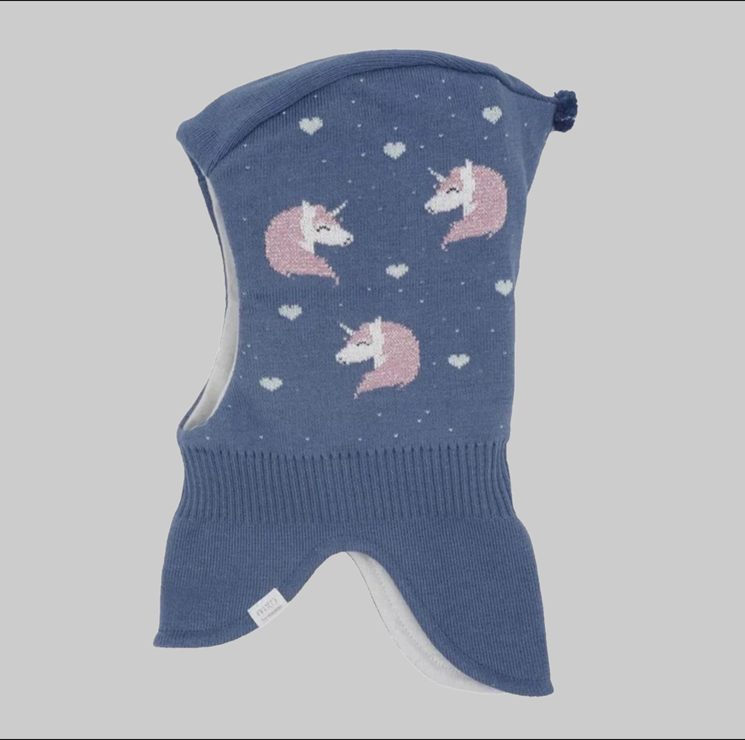 MAXIMO MAXIMO MINI GIRL Beanie - Reversible Unicorn Design anthrazit Mädchenmode