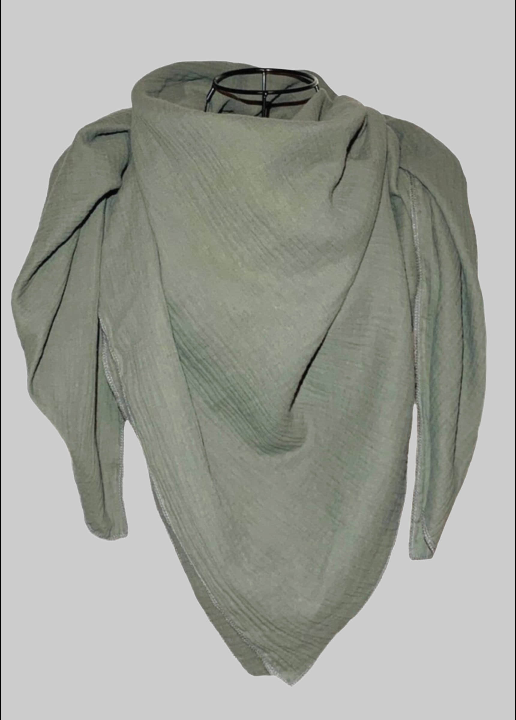 Mädchenmode nadycat Nadycat Modetuch XXL Muslin Scarf - Handmade in Lausitz, Khaki