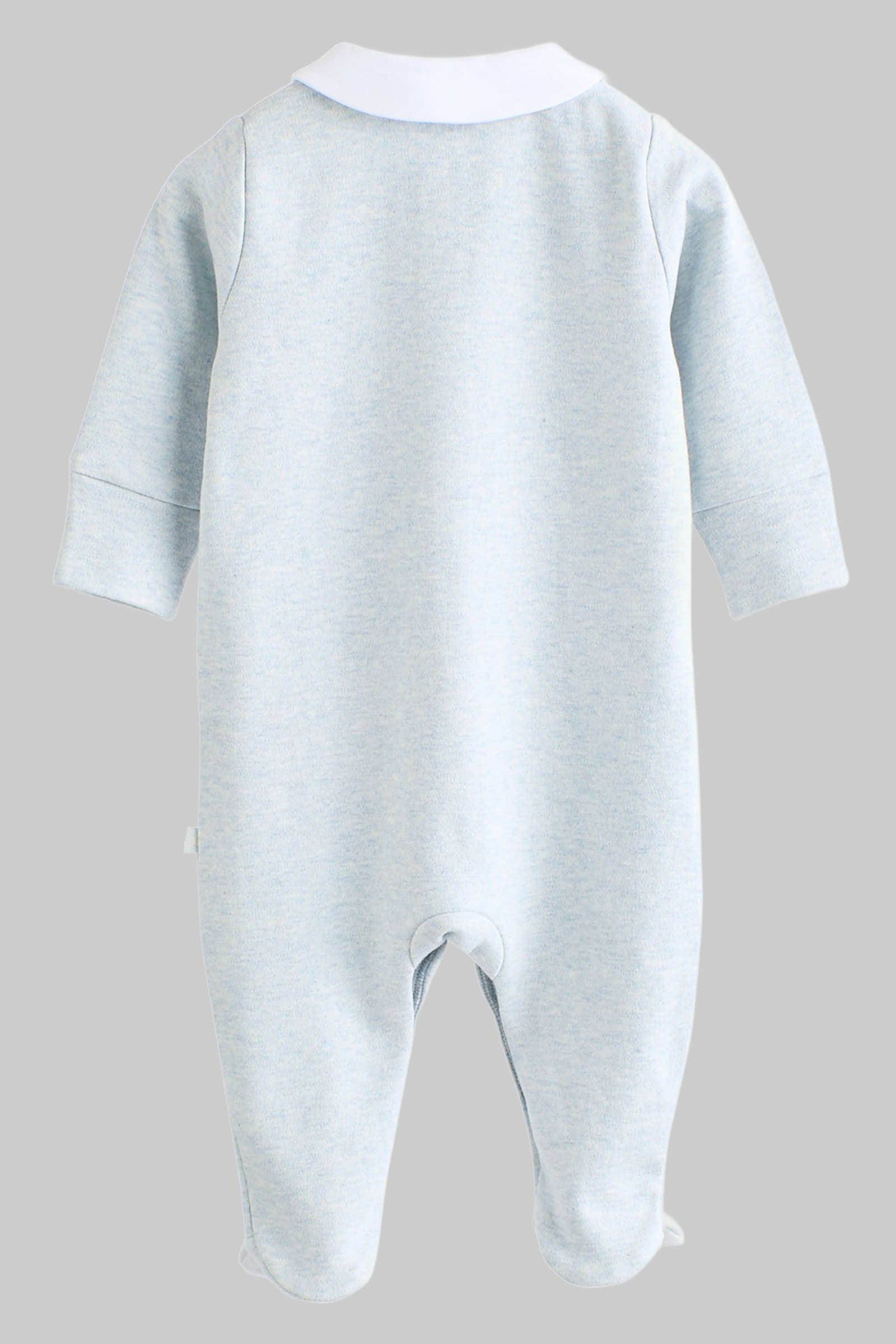 Next Babymode Next 3-Pack Cotton Baby Sleepsuits | Gentle Comfort for Little Ones Blue Delic
