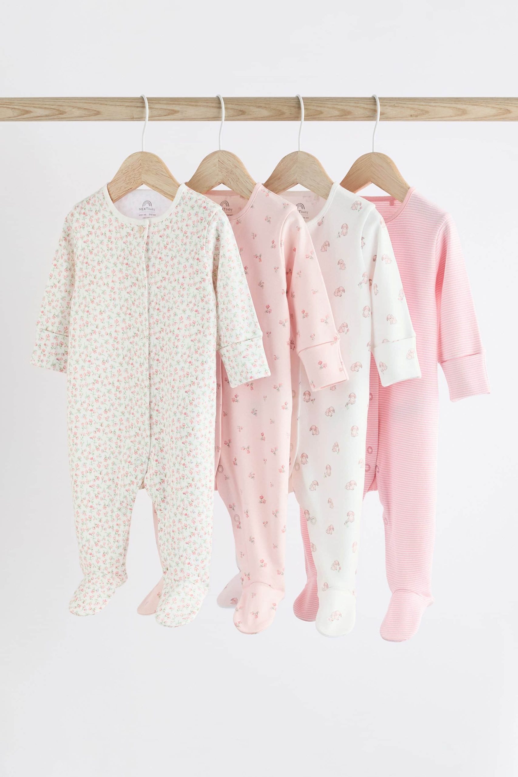 Next Baby Sleepsuit 4-Pack | ZALORA HK Next Babymode