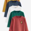 Babymode Next Next Men's 5-Pack Long Sleeve Shirts | Slim Fit Cotton Blend Multi Animal