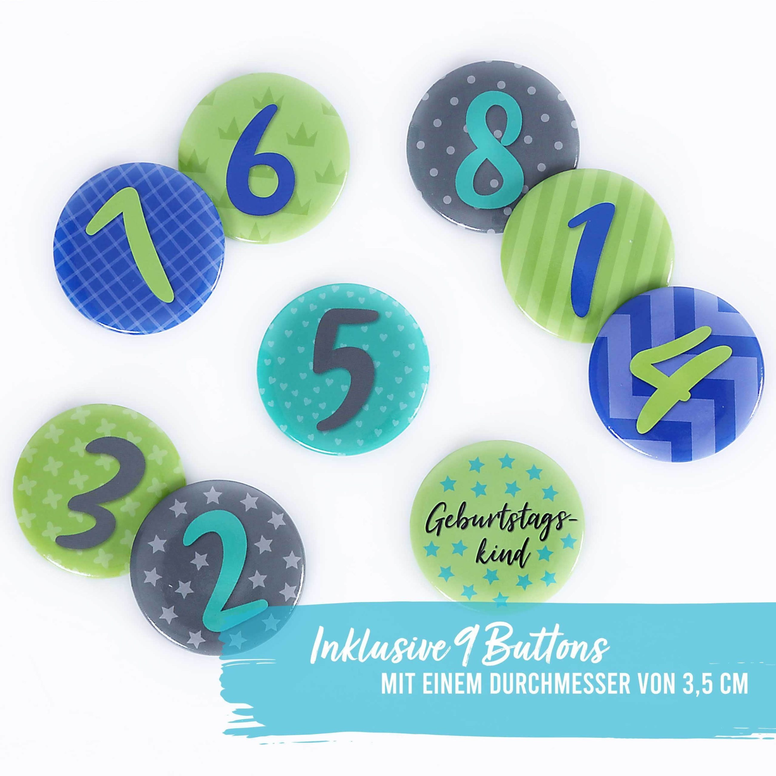 PAPIERDRACHEN Velvet Birthday Crown with Numbers - Kids Party Decor Grau Mädchenmode PAPIERDRACHEN