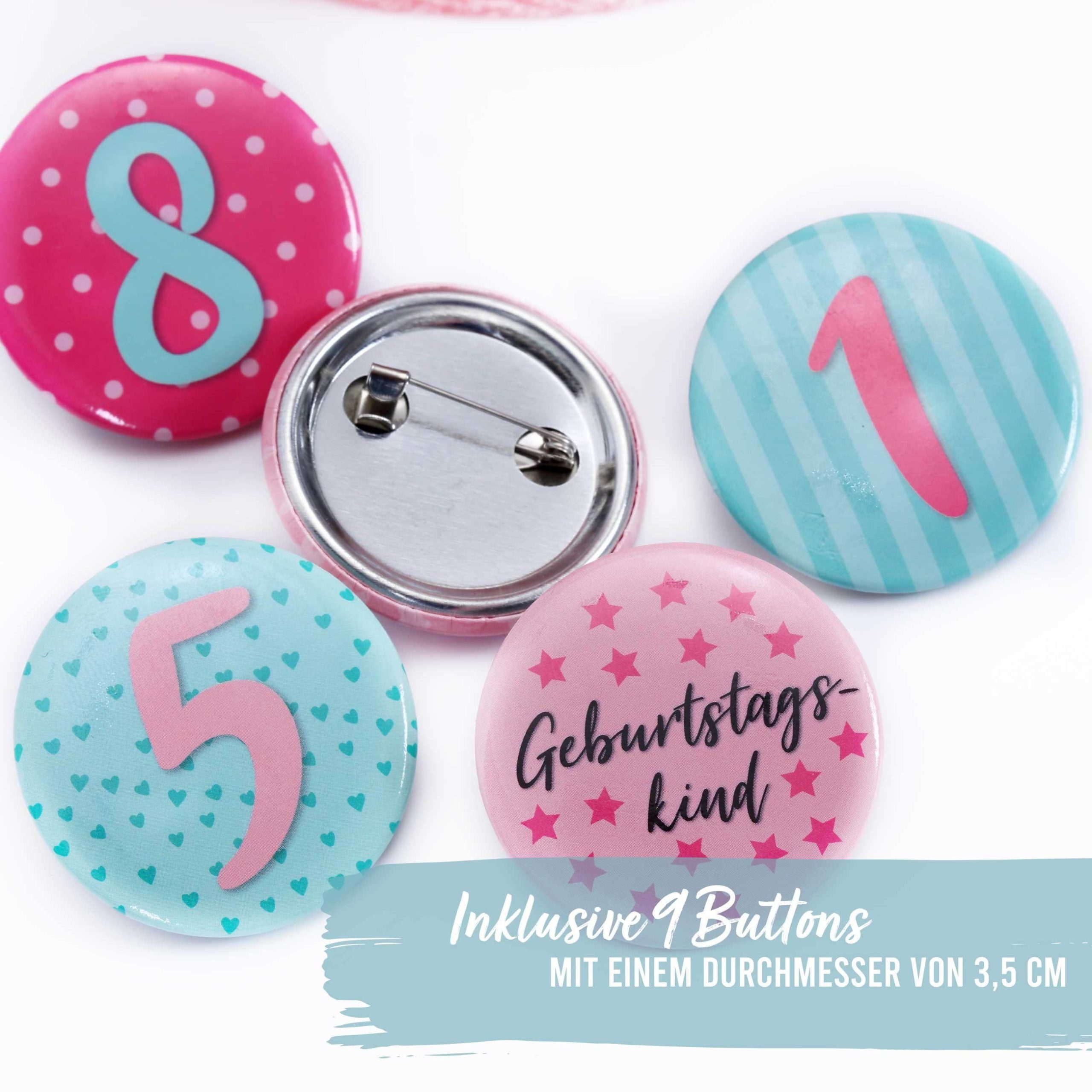 Mädchenmode PAPIERDRACHEN PAPIERDRACHEN Velvet Birthday Crown with Numbers - Kids Party Decor Rosa