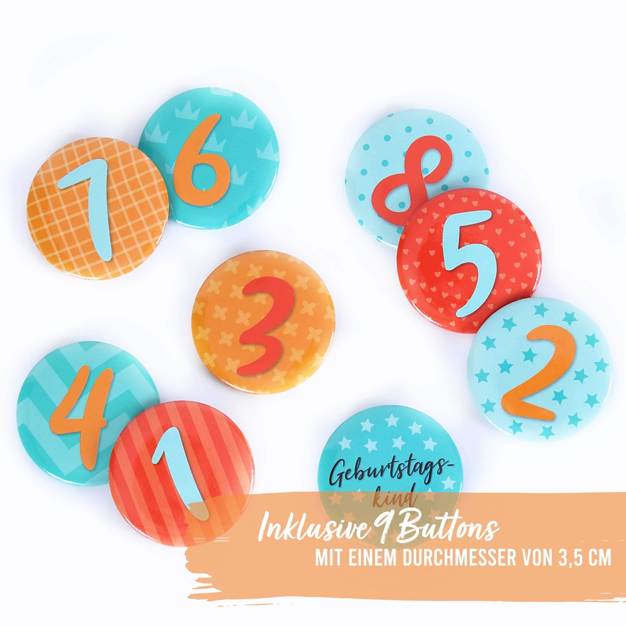 PAPIERDRACHEN Velvet Birthday Crown with Numbers - Kids Party Decor Türkis PAPIERDRACHEN Mädchenmode