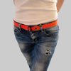PaulZdrada Fabric Belt - Sport/Jeans/Premium Uni - Modern Hanger Style Orange PaulZdrada Jungenmode