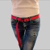 PaulZdrada Fabric Belt - Sport/Jeans/Premium Uni - Modern Hanger Style Rot Jungenmode PaulZdrada