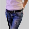 PaulZdrada Jungenmode PaulZdrada Fabric Belt - Sport/Jeans/Premium Uni - Modern Hanger Style Schwarz