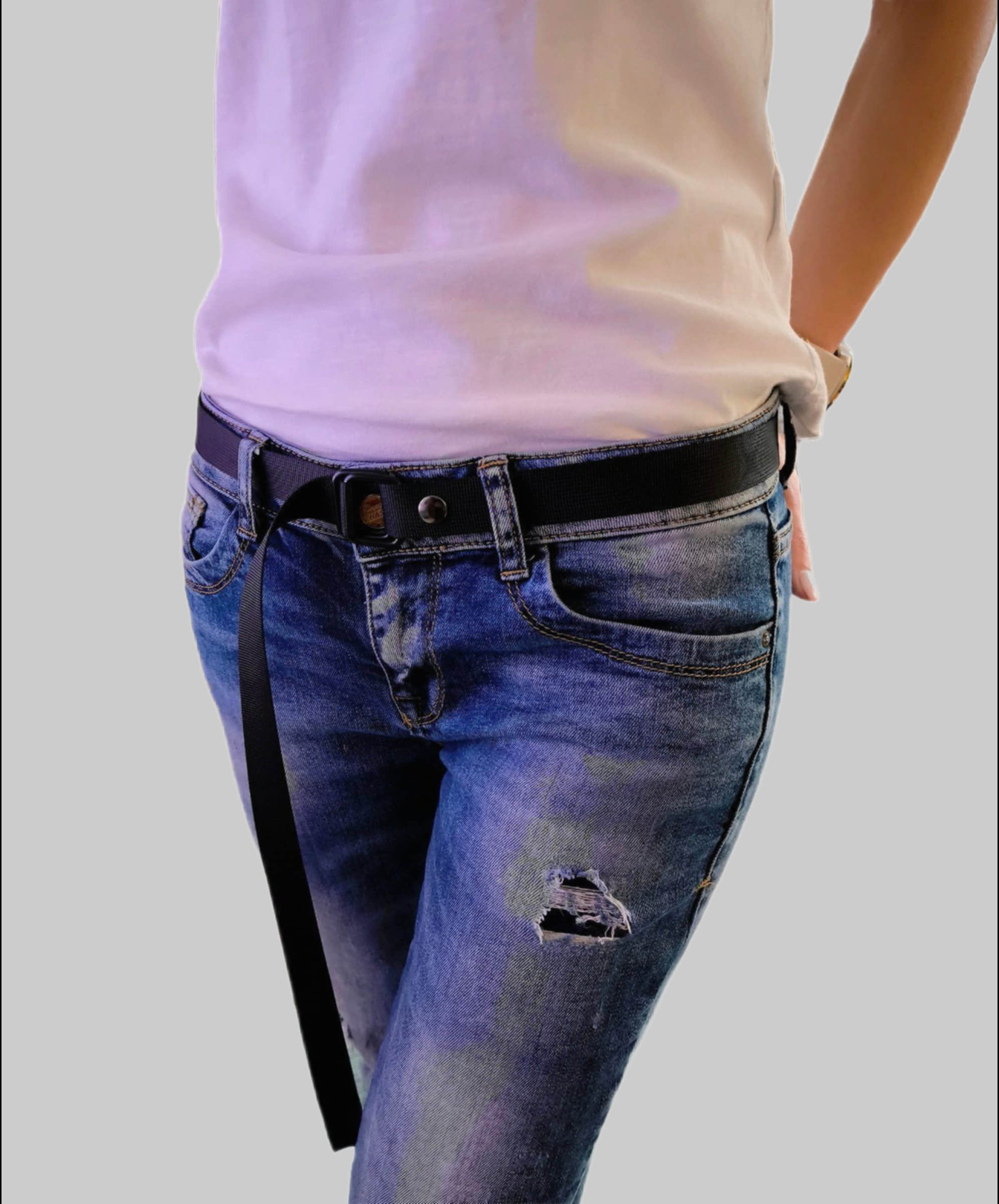 PaulZdrada Jungenmode PaulZdrada Fabric Belt - Sport/Jeans/Premium Uni - Modern Hanger Style Schwarz