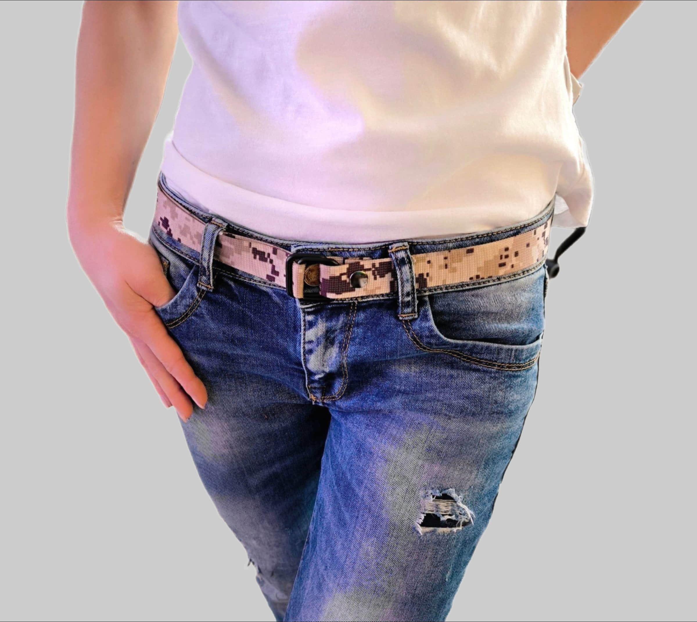 PaulZdrada Fabric Belt - Sport/Jeans/Premium Uni - Modern Hanger Style Tarn Sahara Jungenmode PaulZdrada