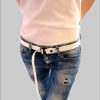 PaulZdrada Fabric Belt - Sport/Jeans/Premium Uni - Modern Hanger Style Weiß PaulZdrada Jungenmode
