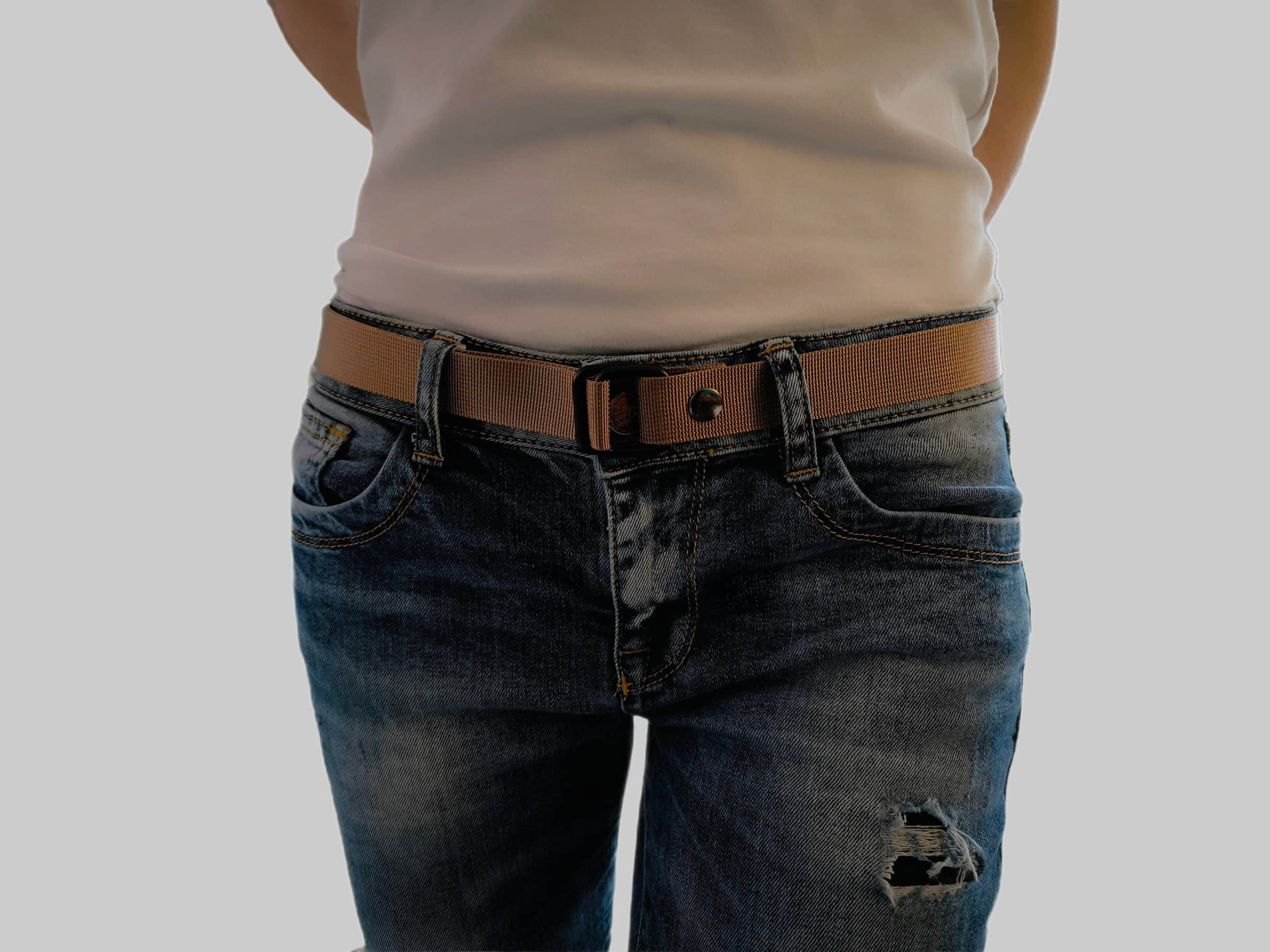 PaulZdrada Fabric Belt - Sport/Jeans/Premium Uni - Modern Hanger Style Karmell PaulZdrada Jungenmode