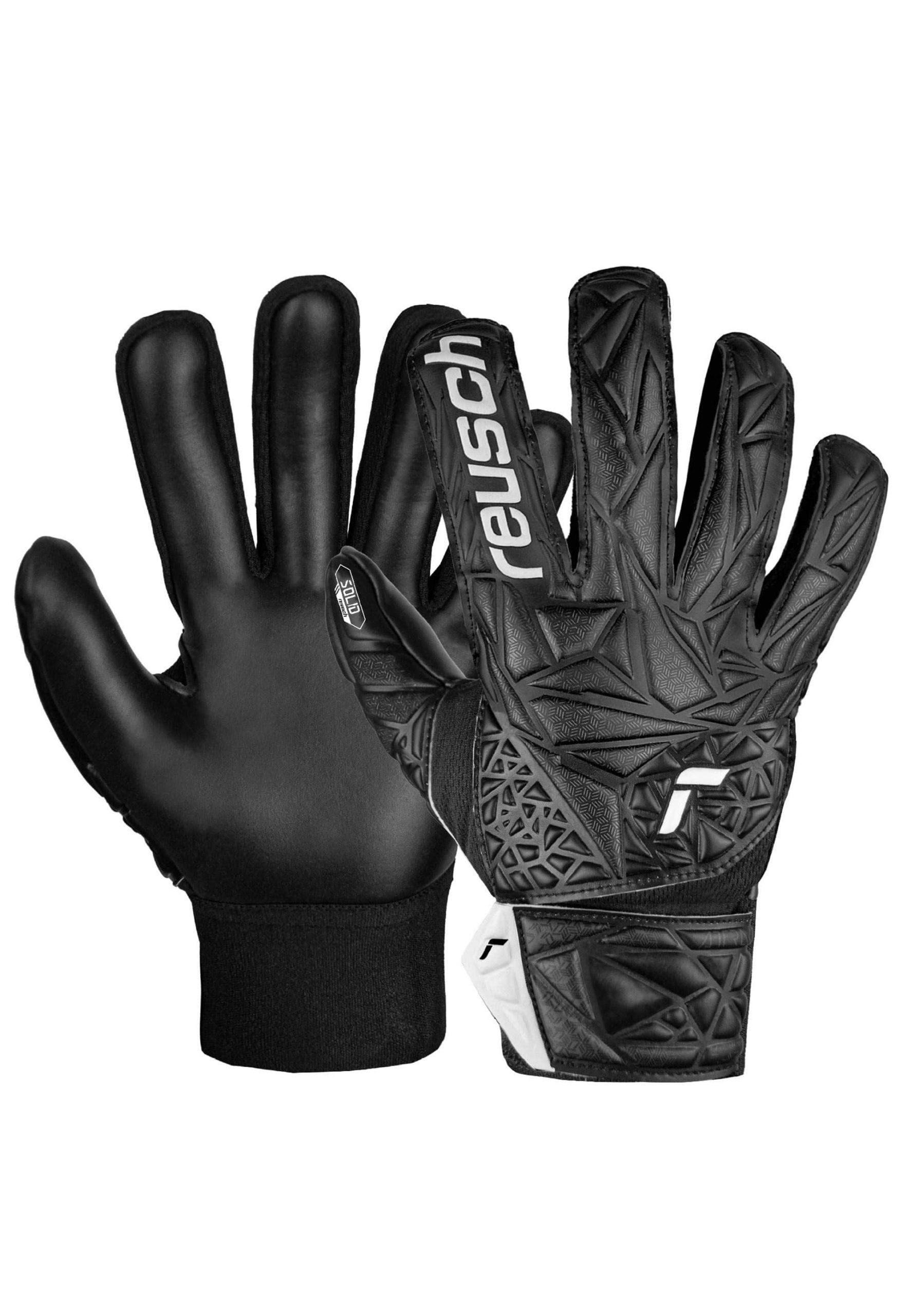 Reusch Attrakt Starter Solid Junior GK Gloves - Orange/Blue | Finger Support Reusch Sportaccessoires