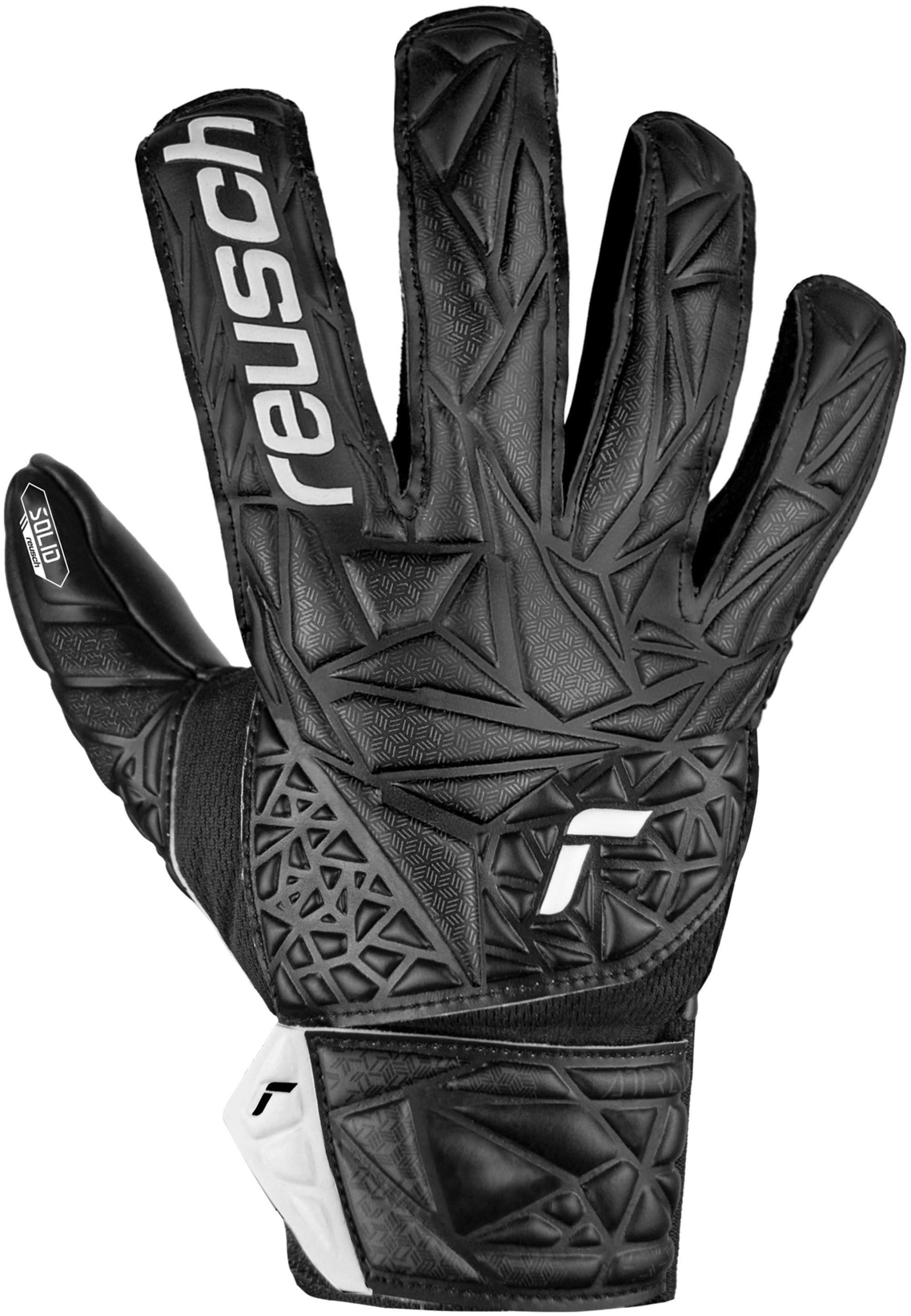 Reusch Attrakt Starter Solid Junior GK Gloves - Orange/Blue | Finger Support Reusch Sportaccessoires