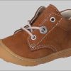 PEPINO by RICOSTA Mädchenmode Ricosta Pepino 'Cory' Lauflerner: Premium Leather Kids Running Shoe - WMS Fit curryfarben