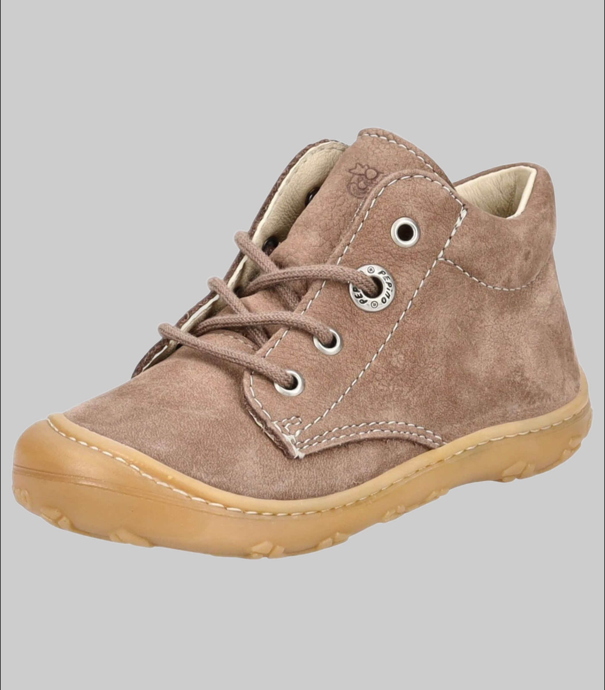 PEPINO by RICOSTA Ricosta Pepino 'Cory' Lauflerner: Premium Leather Kids Running Shoe - WMS Fit Schoko Babymode
