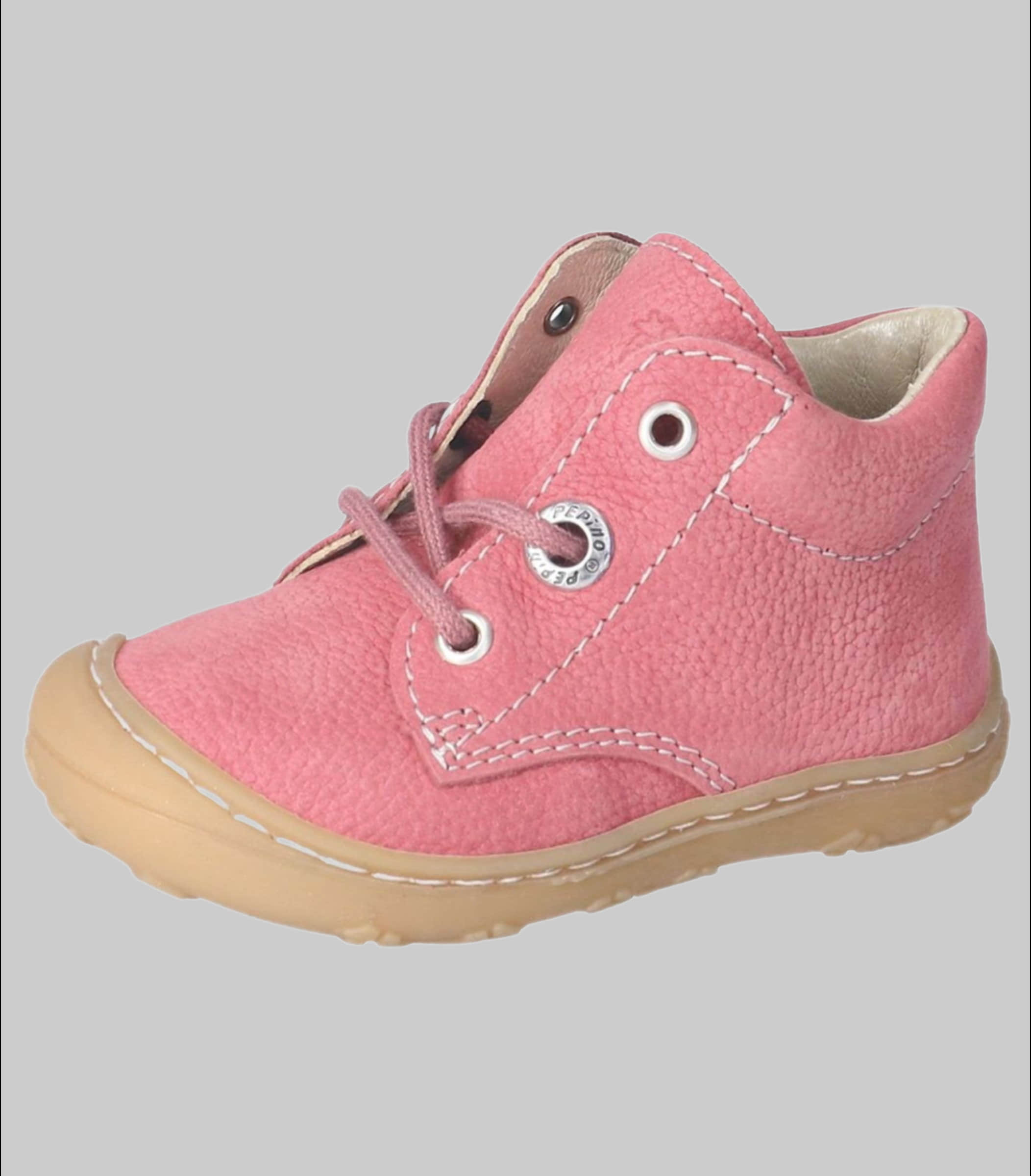 PEPINO by RICOSTA Ricosta Pepino 'Cory' Lauflerner: Premium Leather Kids Running Shoe - WMS Fit Rosa Mädchenmode