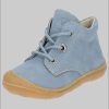 PEPINO by RICOSTA Ricosta Pepino 'Cory' Lauflerner: Premium Leather Kids Running Shoe - WMS Fit Hellblau Mädchenmode