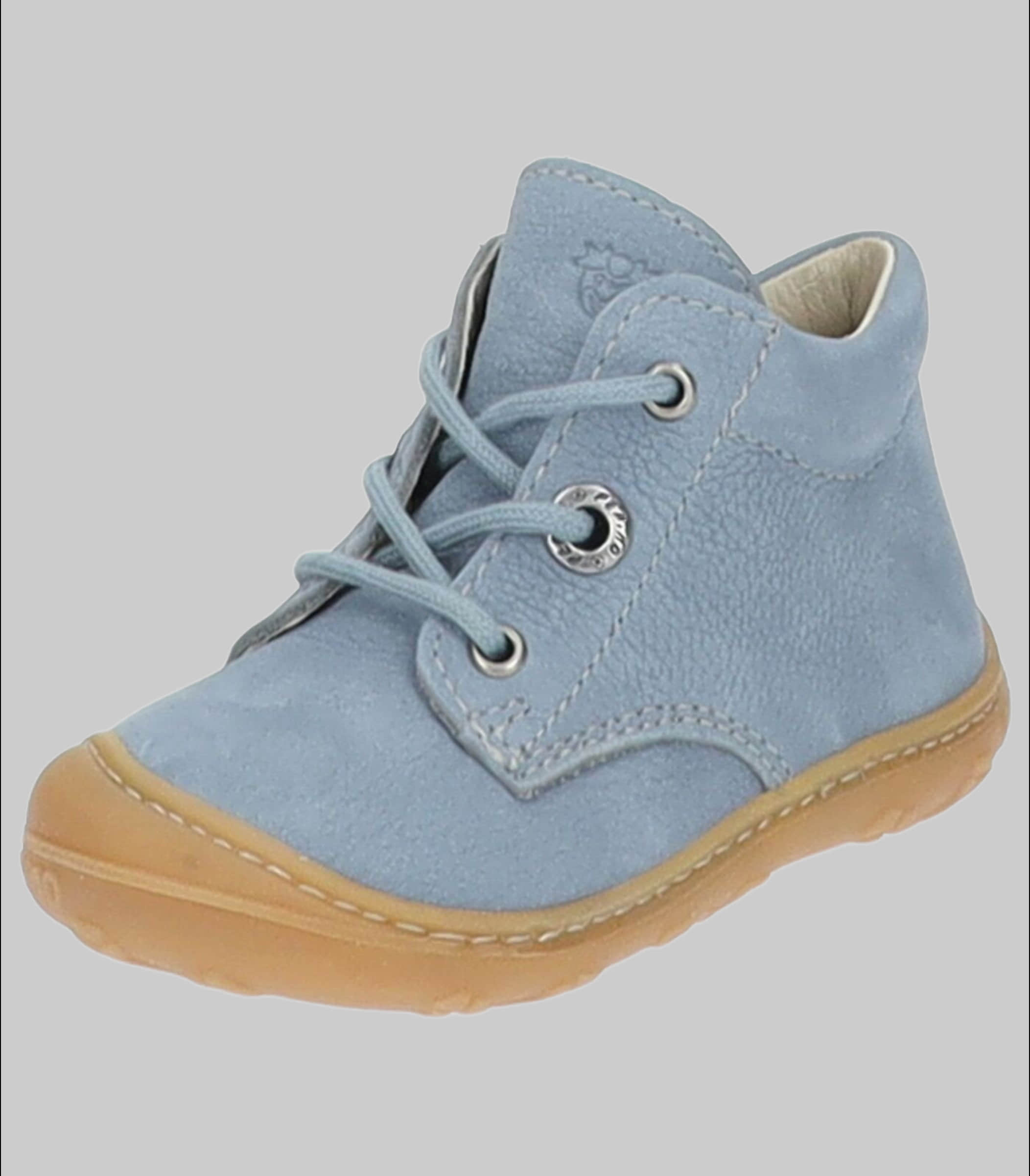 PEPINO by RICOSTA Ricosta Pepino 'Cory' Lauflerner: Premium Leather Kids Running Shoe - WMS Fit Hellblau Mädchenmode