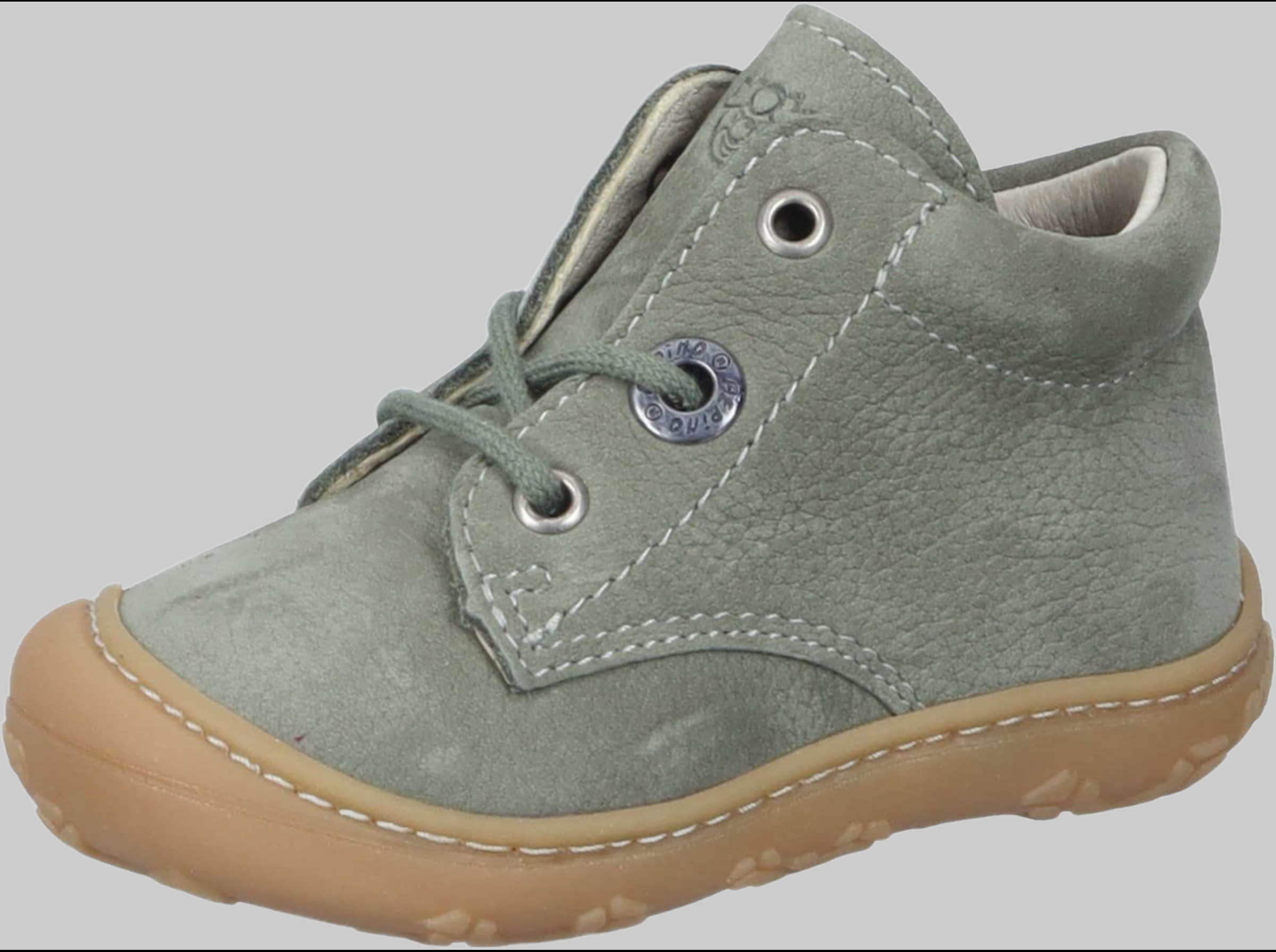 PEPINO by RICOSTA Jungenmode Ricosta Pepino 'Cory' Lauflerner: Premium Leather Kids Running Shoe - WMS Fit Grün