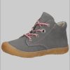 Ricosta Pepino 'Cory' Lauflerner: Premium Leather Kids Running Shoe - WMS Fit Grau Rosa Mädchenmode PEPINO by RICOSTA