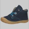 Babymode PEPINO by RICOSTA Ricosta Pepino 'Cory' Lauflerner: Premium Leather Kids Running Shoe - WMS Fit Blau