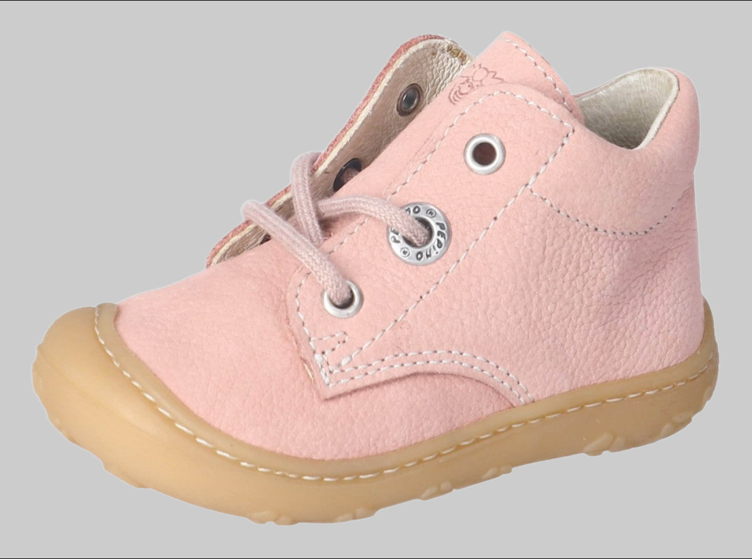 Mädchenmode PEPINO by RICOSTA Ricosta Pepino 'Cory' Lauflerner: Premium Leather Kids Running Shoe - WMS Fit barbie rosa