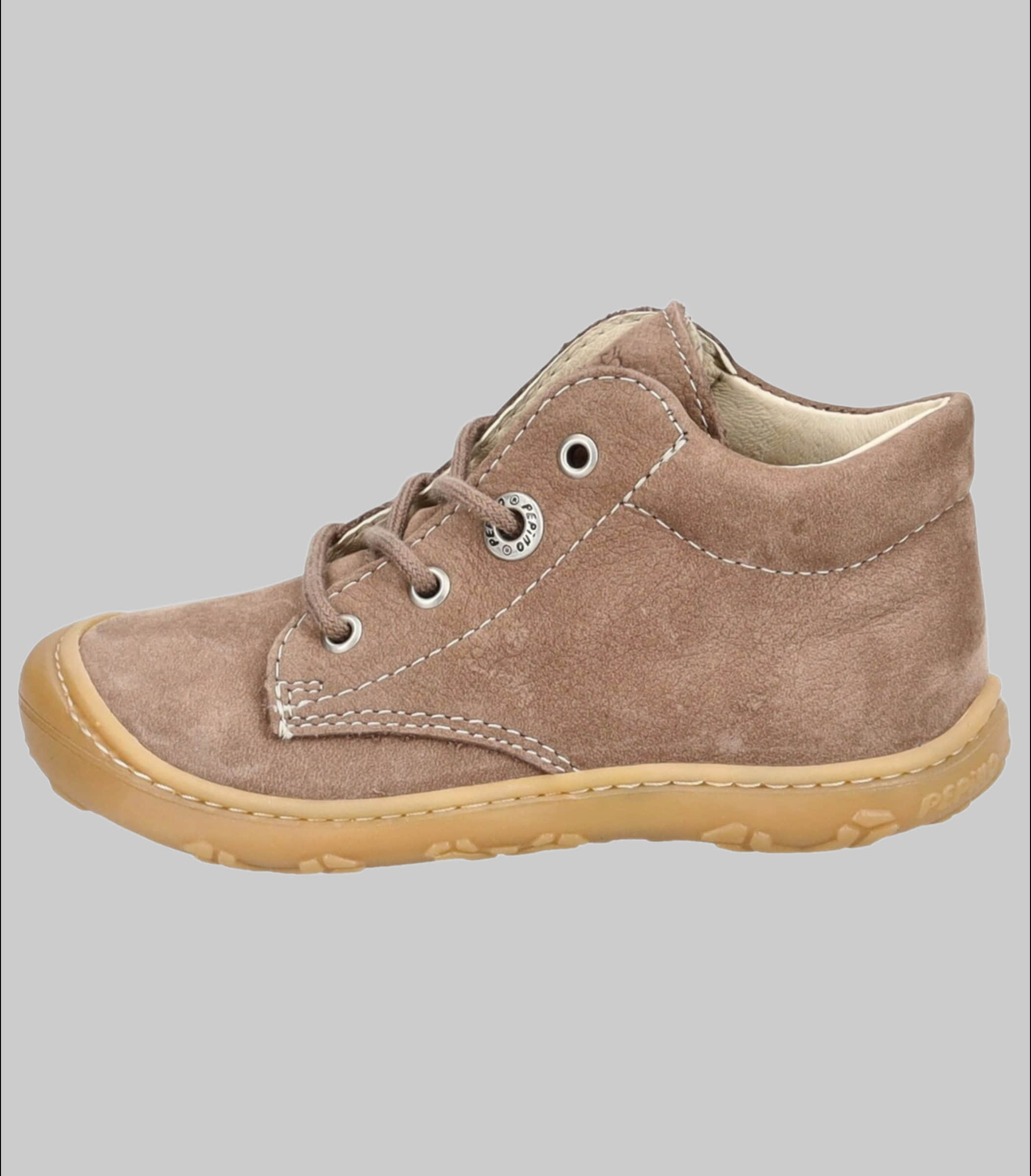 PEPINO by RICOSTA Ricosta Pepino 'Cory' Lauflerner: Premium Leather Kids Running Shoe - WMS Fit Schoko Babymode