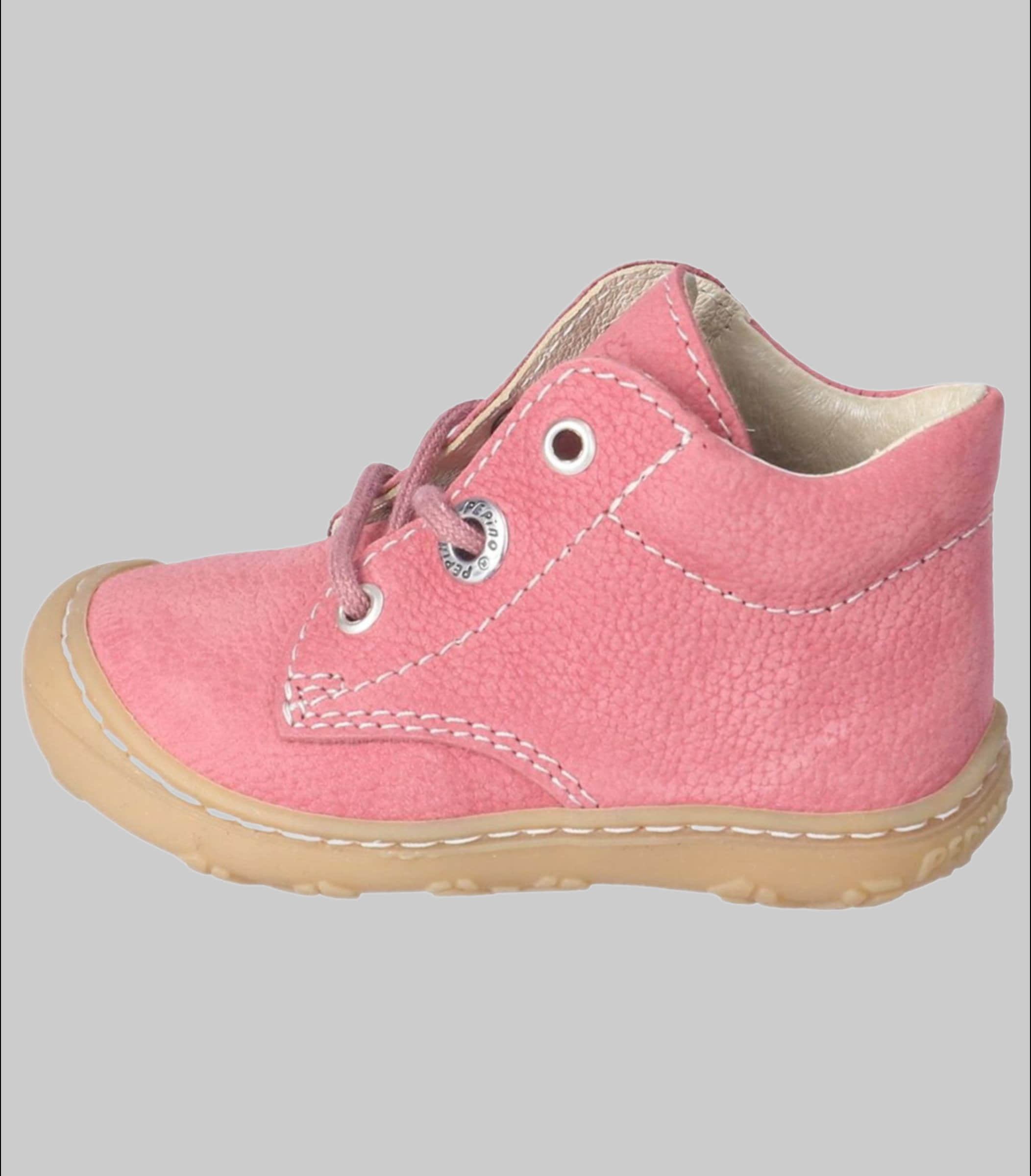 PEPINO by RICOSTA Ricosta Pepino 'Cory' Lauflerner: Premium Leather Kids Running Shoe - WMS Fit Rosa Mädchenmode