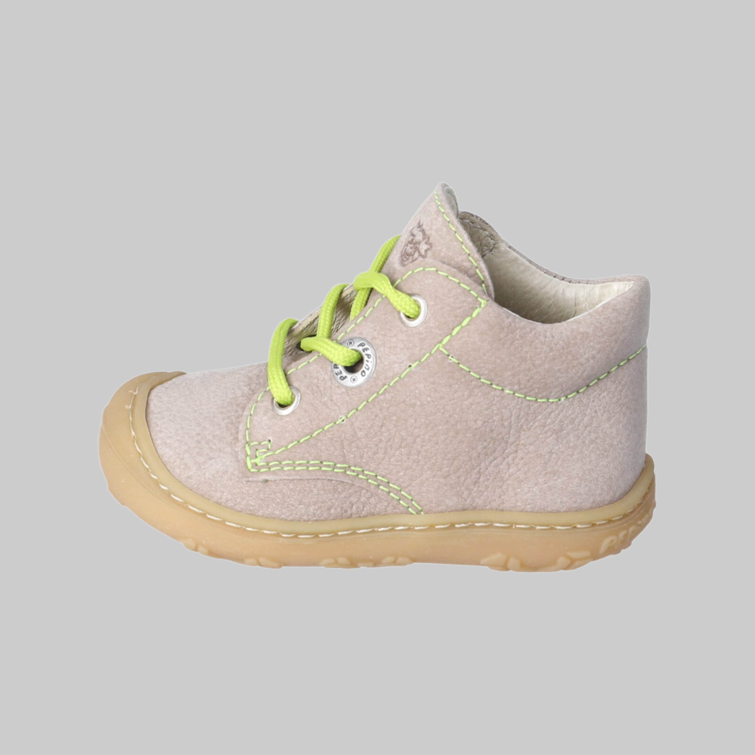 Ricosta Pepino 'Cory' Lauflerner: Premium Leather Kids Running Shoe - WMS Fit kies/neong PEPINO by RICOSTA Stiefel