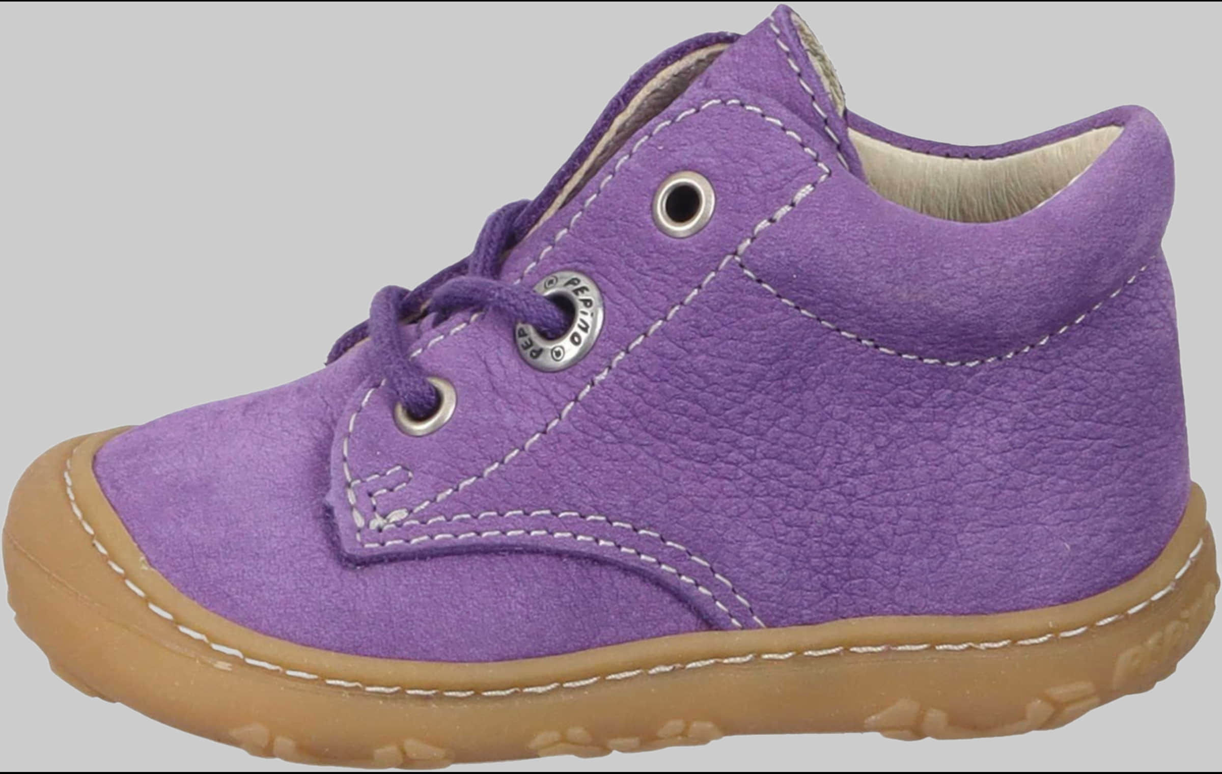 PEPINO by RICOSTA Babymode Ricosta Pepino 'Cory' Lauflerner: Premium Leather Kids Running Shoe - WMS Fit blueberry