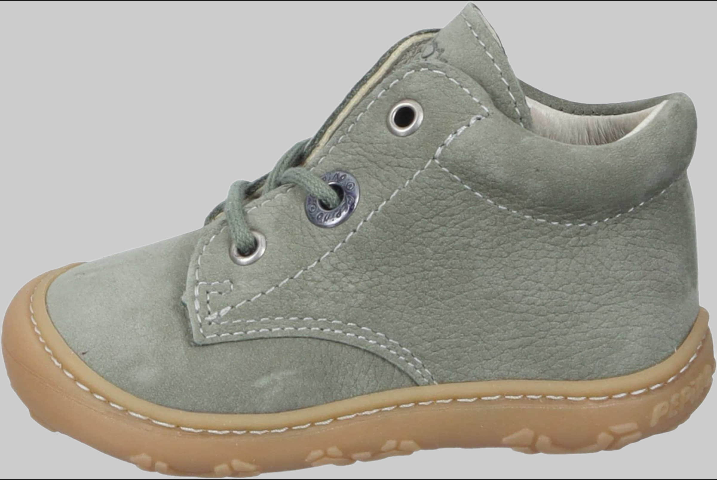 PEPINO by RICOSTA Jungenmode Ricosta Pepino 'Cory' Lauflerner: Premium Leather Kids Running Shoe - WMS Fit Grün