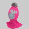 Smarilla Mädchen Wintermütze mit Bommel – Sterntaler Qualität Pink-Hellg Smarilla Mädchenmode