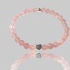 Steinfixx® Perlenarmband Echtes Rosenquarz Perlenarmband mit 925 Silberperle Steinfixxu00AE myToys