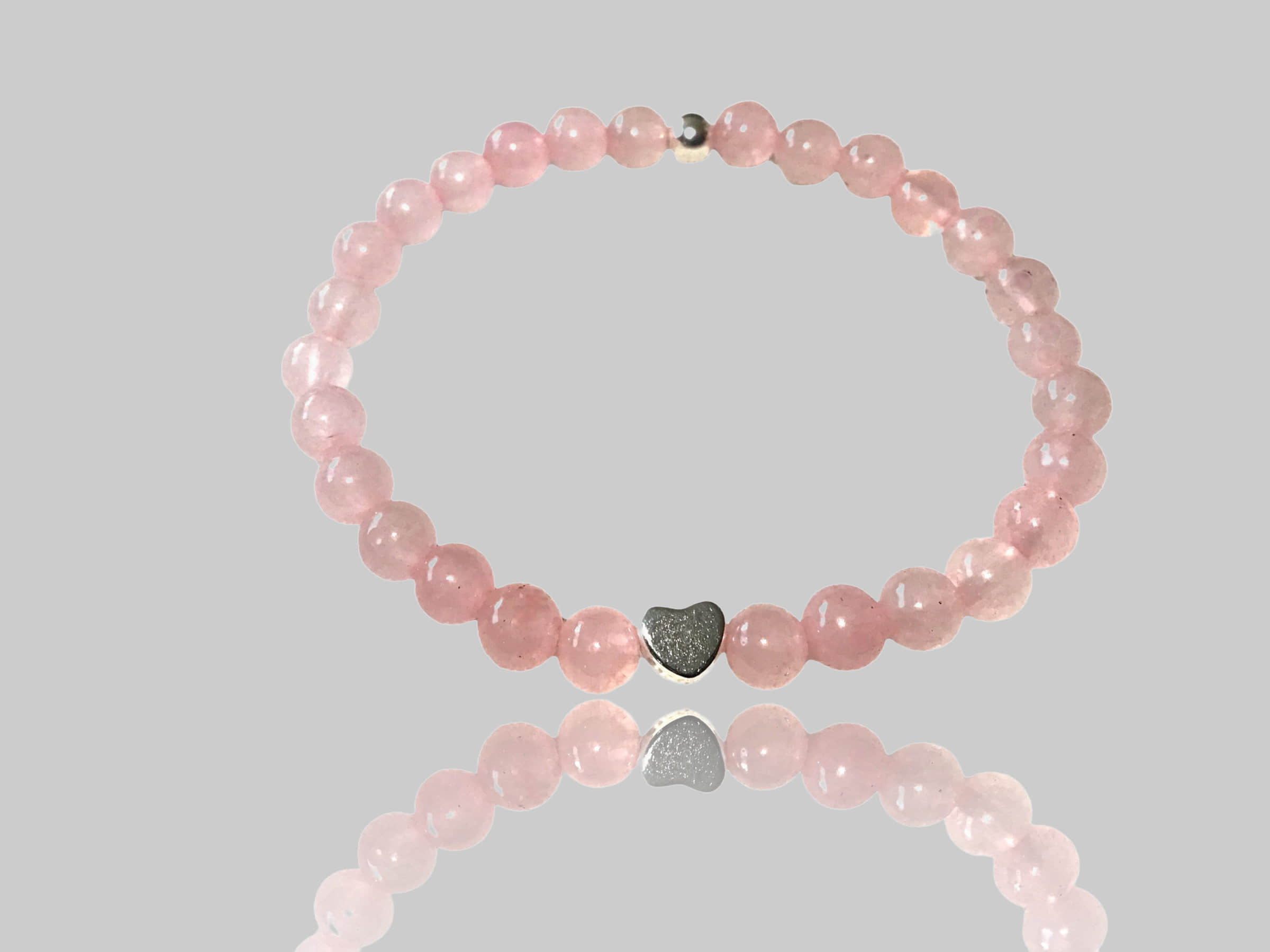 Steinfixx® Perlenarmband Echtes Rosenquarz Perlenarmband mit 925 Silberperle Steinfixxu00AE myToys